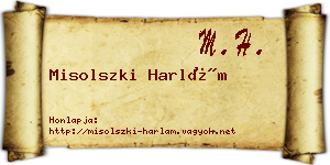 Misolszki Harlám névjegykártya